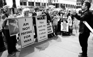 war tax refusers in NYC 2016